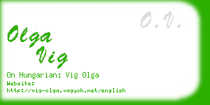 olga vig business card